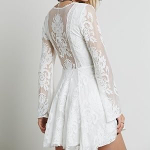 Free people Women's White Reign Over Me Lace Dress